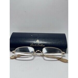 Brooks Brothers BB432 1257 Half Rim Eyeglasses Frames Only 48-20 140mm With Case